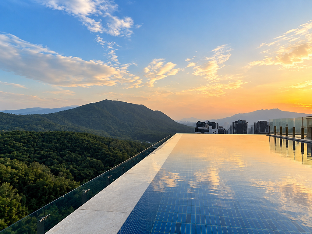Luxury apartment complex in Seoul, South Korea