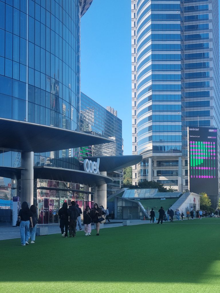 COEX exterior and entrance in Samseong Gangnam Seoul